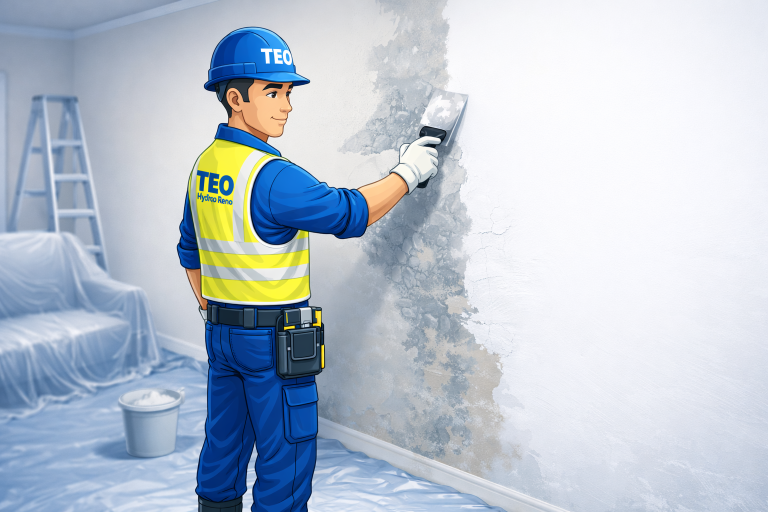 TEO Reno, travaux de rénovation après sinistre, interventions d’urgence, gros œuvre et seconde œuvre